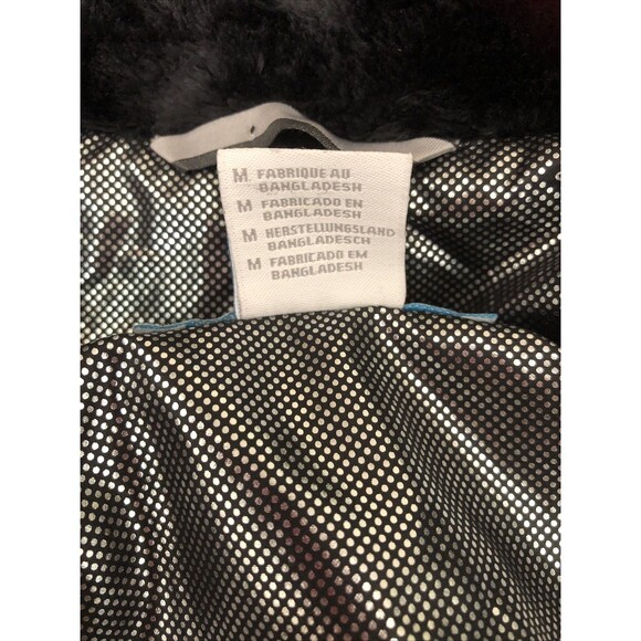 Columbia Women's MEDIUM L ay D Down II Omni Heat Jacket BLACK With Gray Fur EUC - Picture 11 of 16